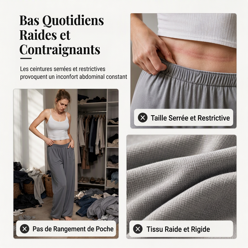 Pantalon large à pois décontracté pour femme