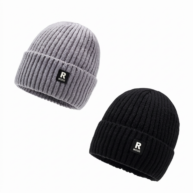 Bonnet chaud en maille slouchy pour homme