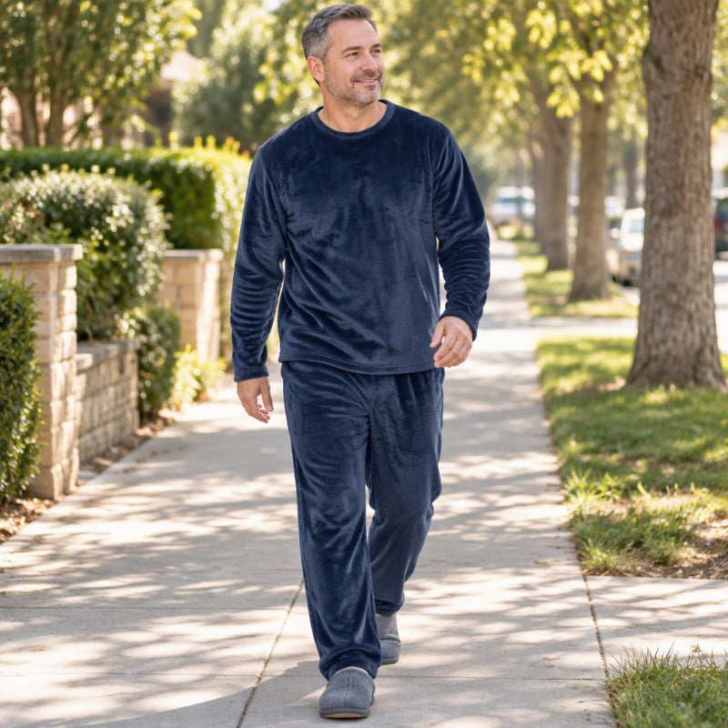 Ensemble Pyjama Velours Thermique Confortable pour Homme