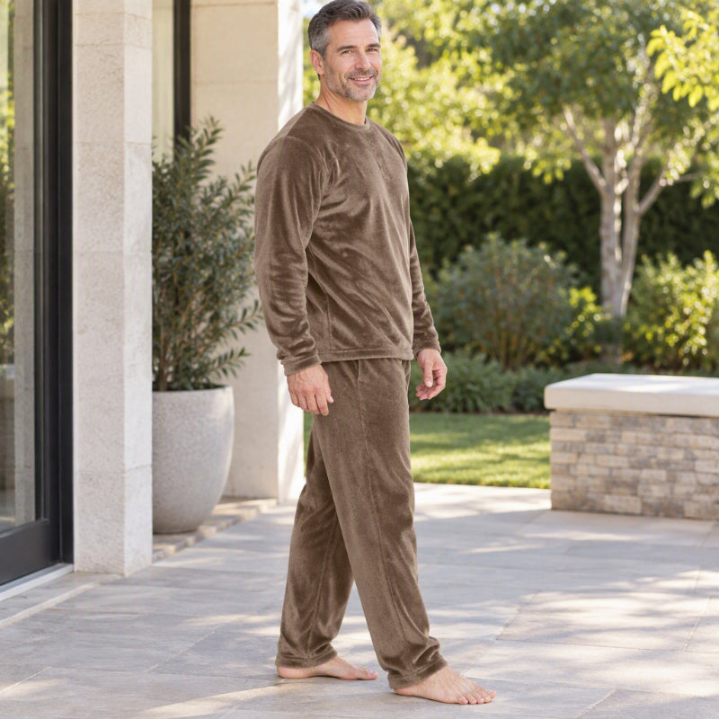 Ensemble Pyjama Velours Thermique Confortable pour Homme