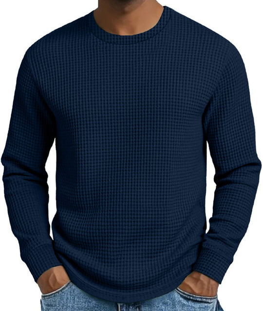 👜 -50 % sur toute la mode femme ! ✨Men's Casual Slim Fit Crew Neck Long Sleeve Sweatshirt