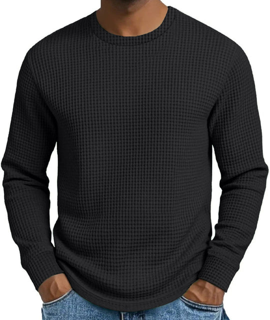 👜 -50 % sur toute la mode femme ! ✨Men's Casual Slim Fit Crew Neck Long Sleeve Sweatshirt