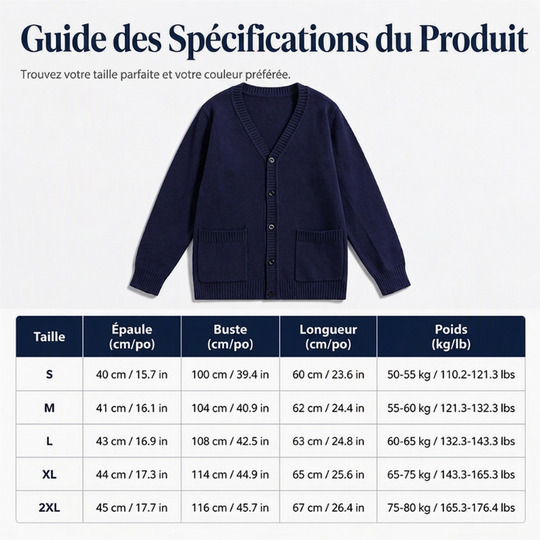 🔥 50% de réduction 🔥Cardigan chaud en maille pour femme avec poches