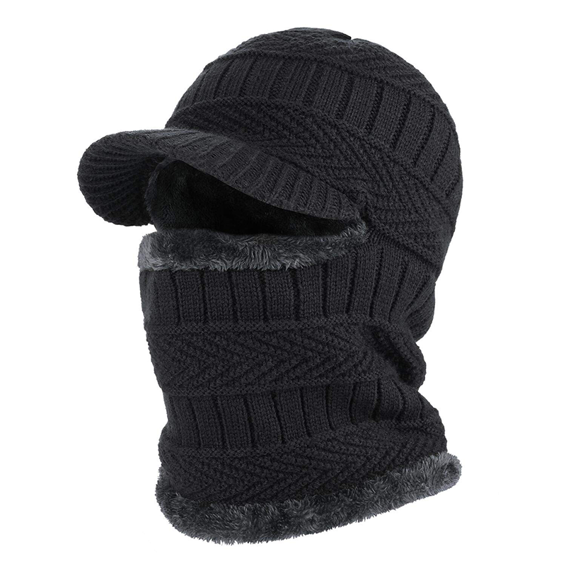 🧢 40% DE RÉDUCTION ! ❄️ Bonnet d'Hiver 3 en 1 – Couvre-Visage Intégré, Tissu Polaire Doux & Cagoule Sportive 🏔️✨