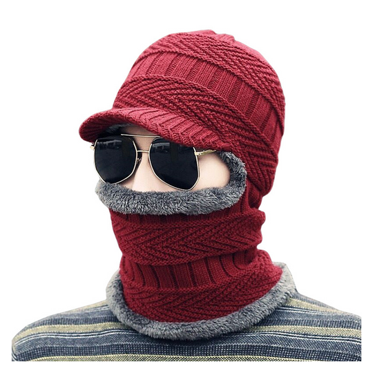 🧢 40% DE RÉDUCTION ! ❄️ Bonnet d'Hiver 3 en 1 – Couvre-Visage Intégré, Tissu Polaire Doux & Cagoule Sportive 🏔️✨