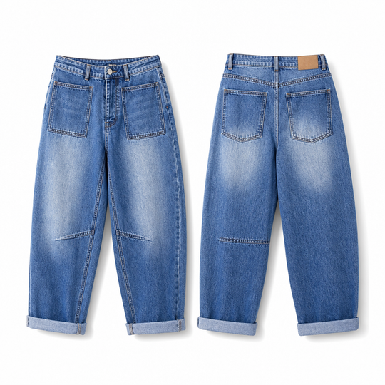 Jeans extensibles pour femmes grandes tailles, taille mi-haute, pantalons en jean à jambe barrée courte avec ourlet retroussé et poches plaquées cousues
