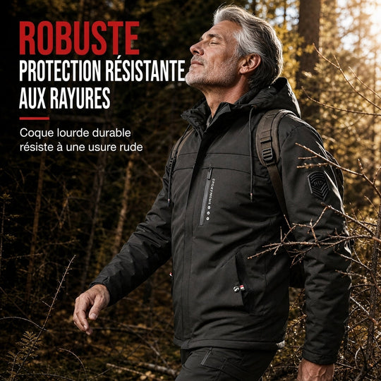 Manteau d'automne-printemps ample à doublure pelucheuse rétro américaine pour homme