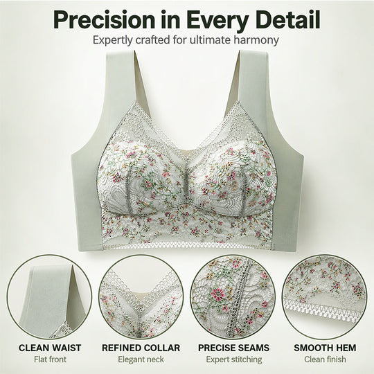 🌸Hot Sale 40% OFF🎀Women's Seamless Floral Lace Support Bra