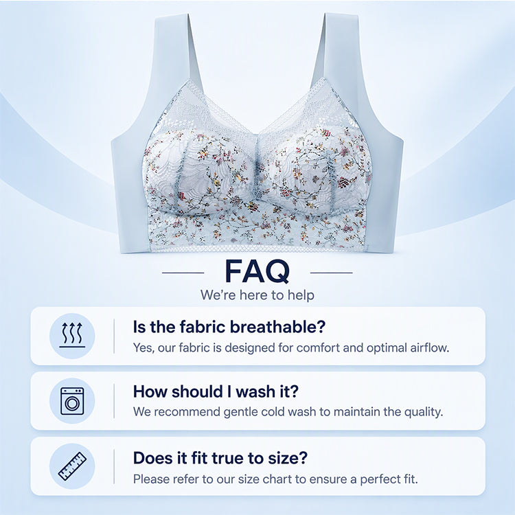 🌸Hot Sale 40% OFF🎀Women's Seamless Floral Lace Support Bra