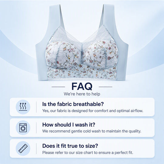 🌸Hot Sale 40% OFF🎀Women's Seamless Floral Lace Support Bra