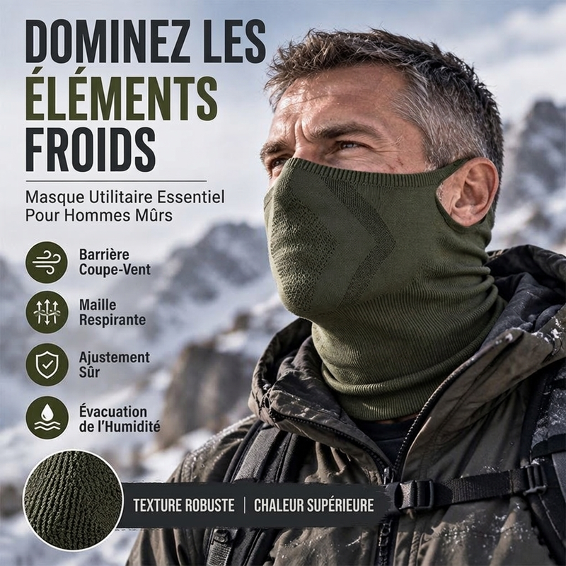 🔥Achetez 1, Obtenez 1 Offert 🔥Cou-Cagoule Coupe-Vent avec Boucle pour Oreilles