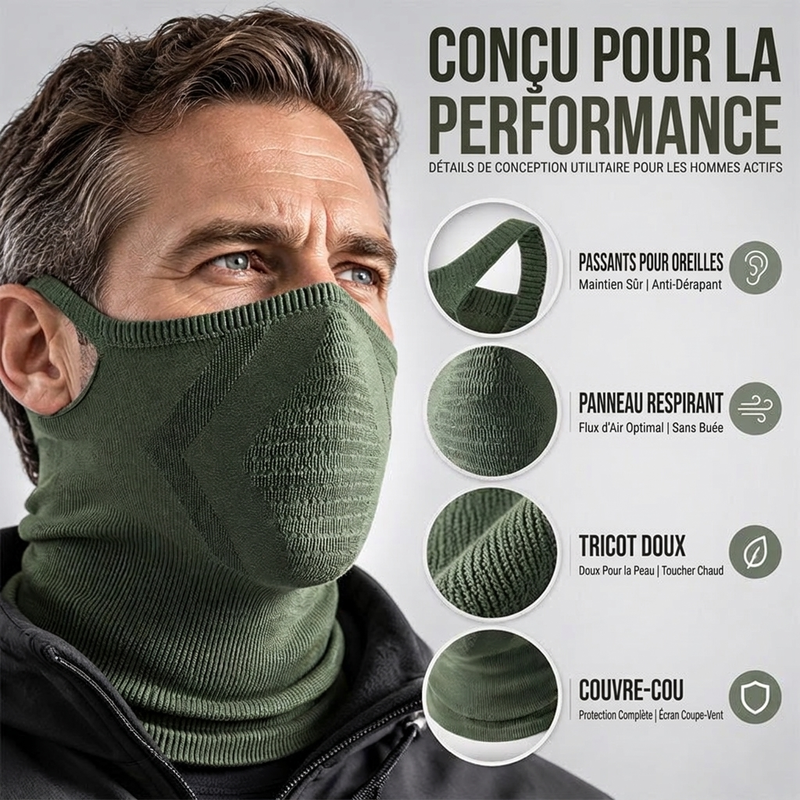 🔥Achetez 1, Obtenez 1 Offert 🔥Cou-Cagoule Coupe-Vent avec Boucle pour Oreilles