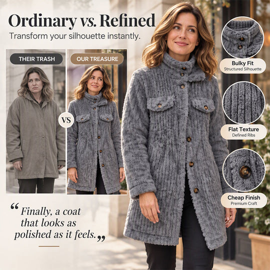 Manteau thermique douillet mi-long d'hiver pour femme