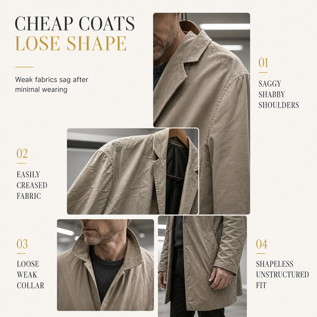 Trench-coat classique pour homme à boutonnage simple, coupe décontractée d'affaires, coupe-vent haut de gamme.