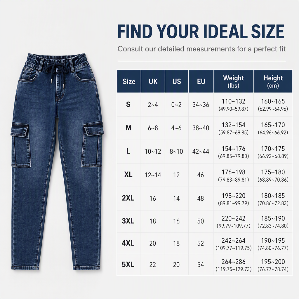 Jegging cargo taille haute élastique à cordon de serrage pour femme, pantalon en jean moulant