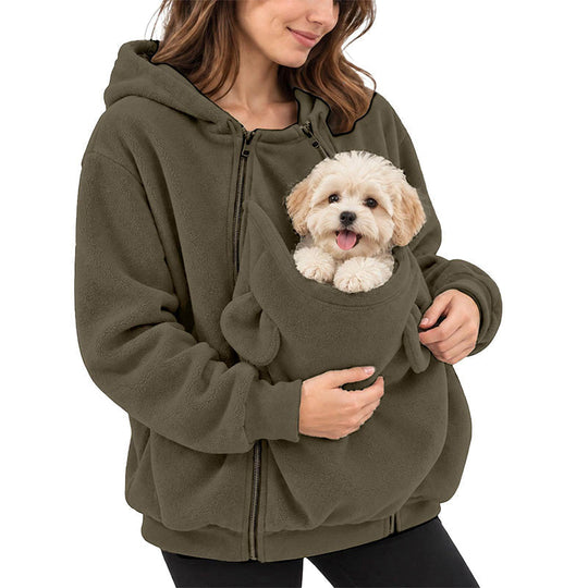 ✨Limited stock available, don’t miss out!🎉Kangaroo Pouch Pet Carrier Hoodie