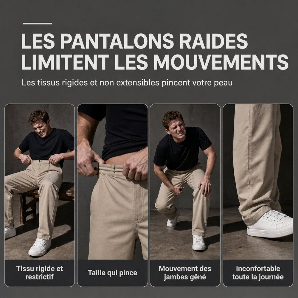 Pantalon cargo en velours côtelé coupe décontractée pour homme