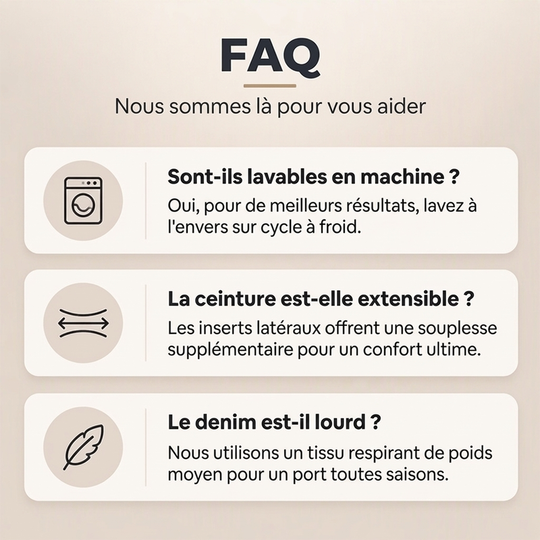 Jean décontracté évasé extensible pour femme