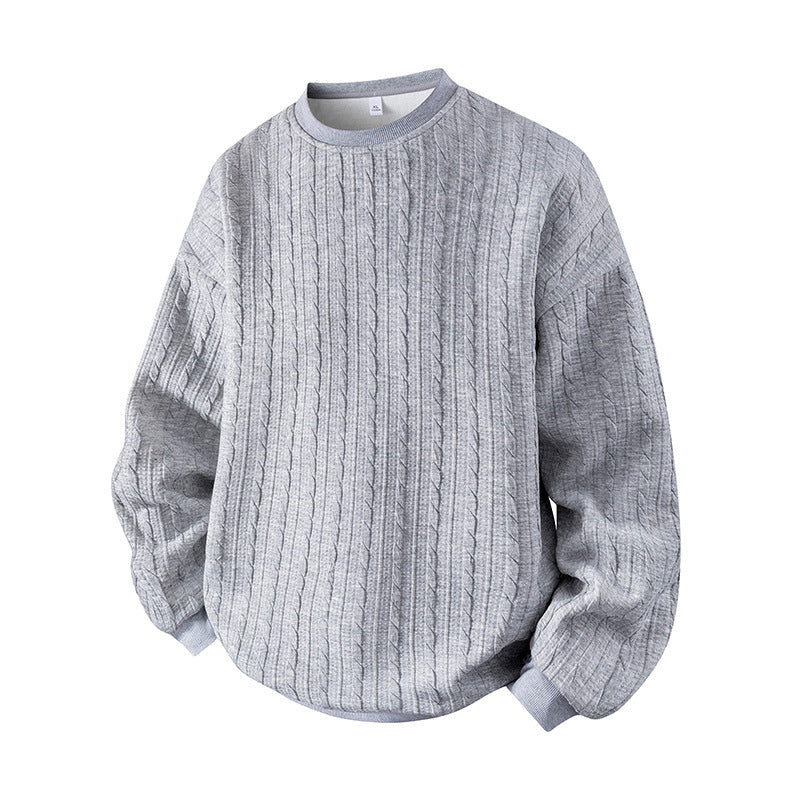 ❄️Winter Hot Sale 50% OFF🔥Men's Cable Knit Crewneck Sweatshirt
