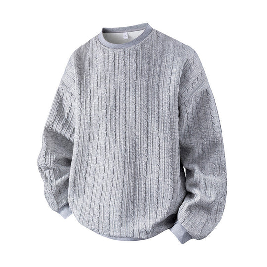 ❄️Winter Hot Sale 50% OFF🔥Men's Cable Knit Crewneck Sweatshirt