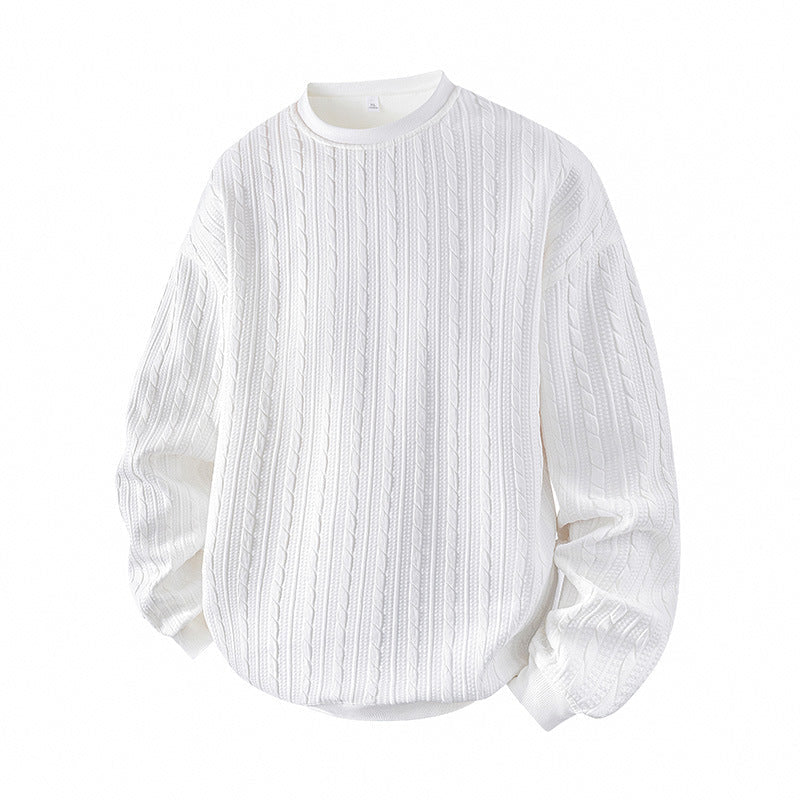 ❄️Winter Hot Sale 50% OFF🔥Men's Cable Knit Crewneck Sweatshirt
