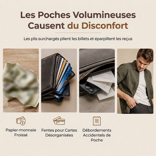 Portefeuille long à fermeture éclair pour homme, grande capacité, étui pour cartes multifonctionnel, pochette