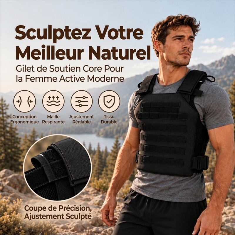 Gilet de chasse extérieur robuste