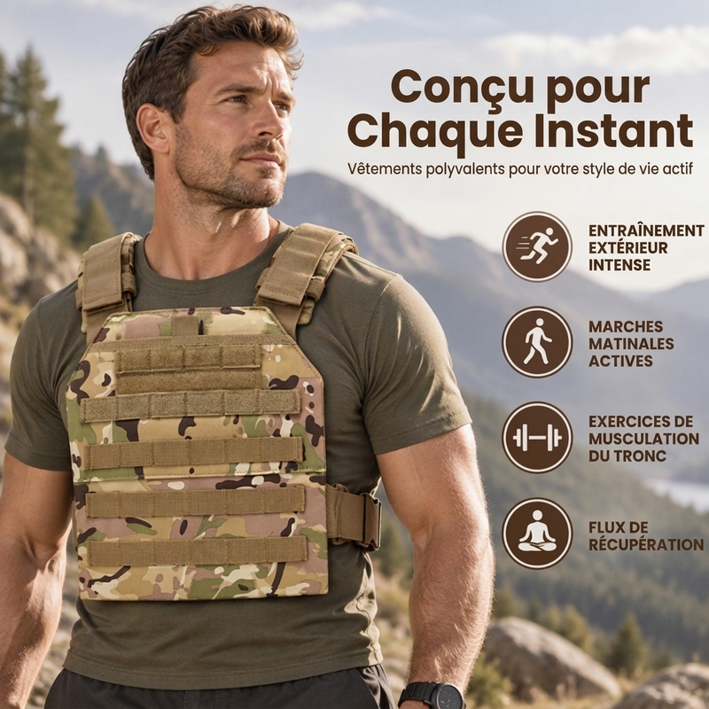 Gilet de chasse extérieur robuste