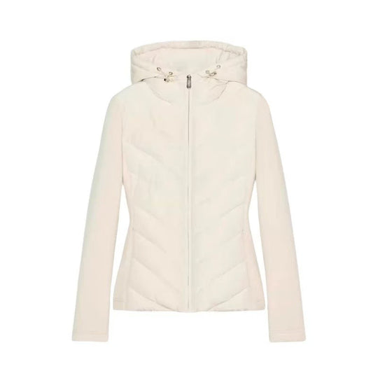 Veste matelassée patchou à capuche pour femme