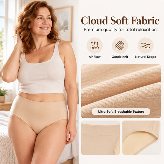 🌸 5-pack Comfortable High-Waist Women's Underwear – Shapes the Belly and Breathes Softly