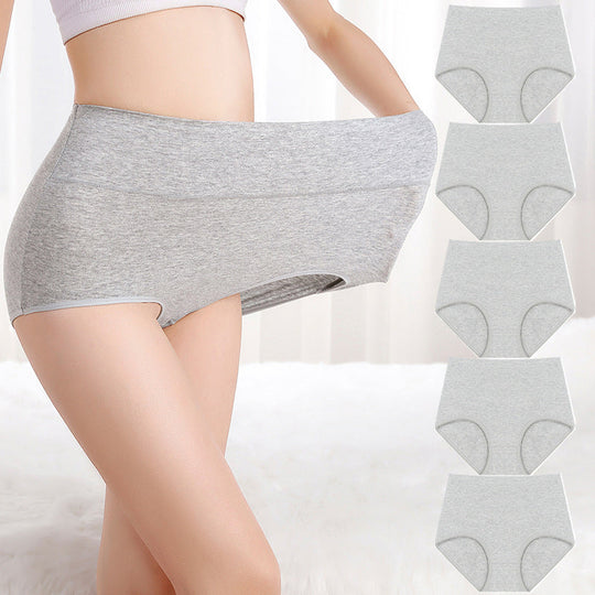 🌸 5-pack Comfortable High-Waist Women's Underwear – Shapes the Belly and Breathes Softly