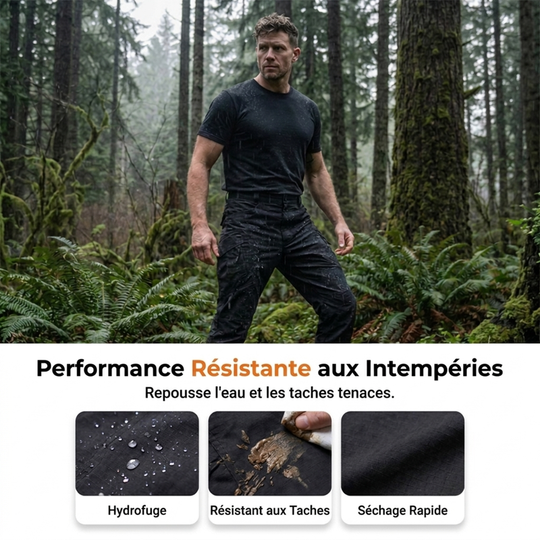 Pantalon tactique multi-poches imperméable et résistant à l'abrasion