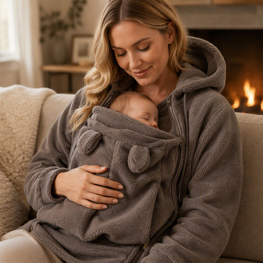 💖Soldes ! Prix cassés💖Veste à capuche confortable et chaude pour le portage de bébé