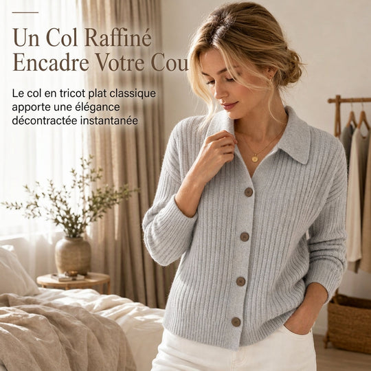 Cardigan en maille décontracté et ample pour femme