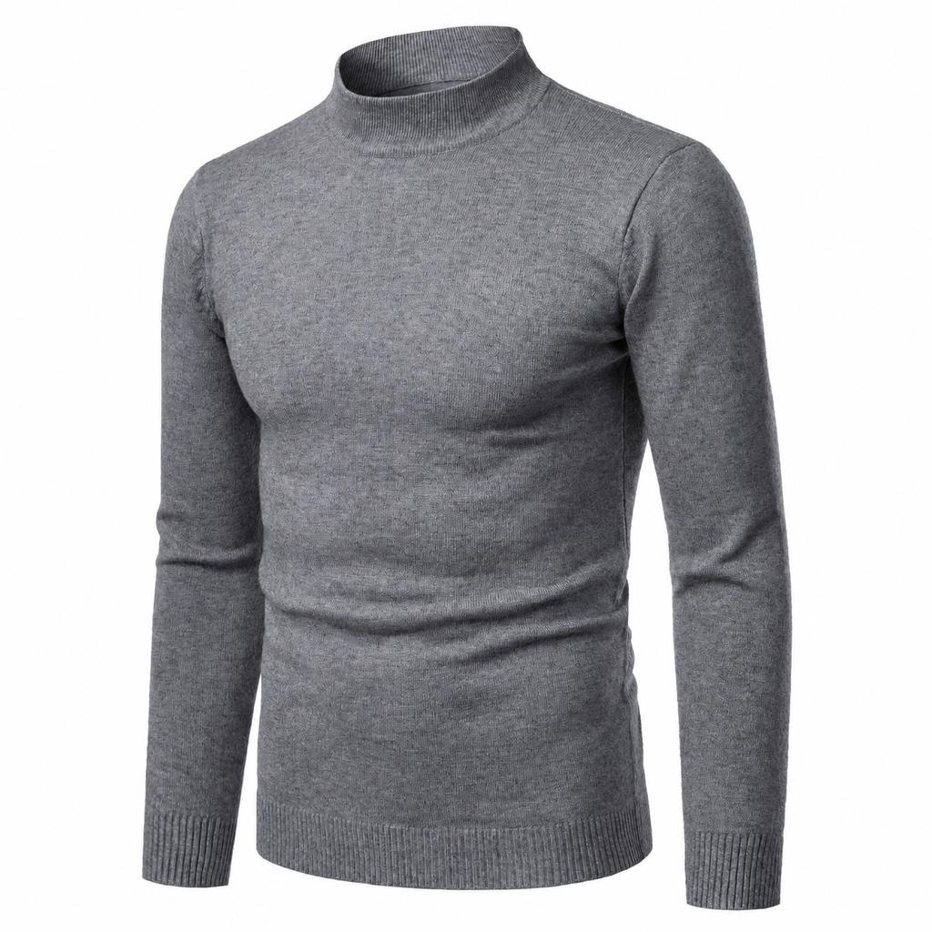Pull en maille slim d'hiver pour homme