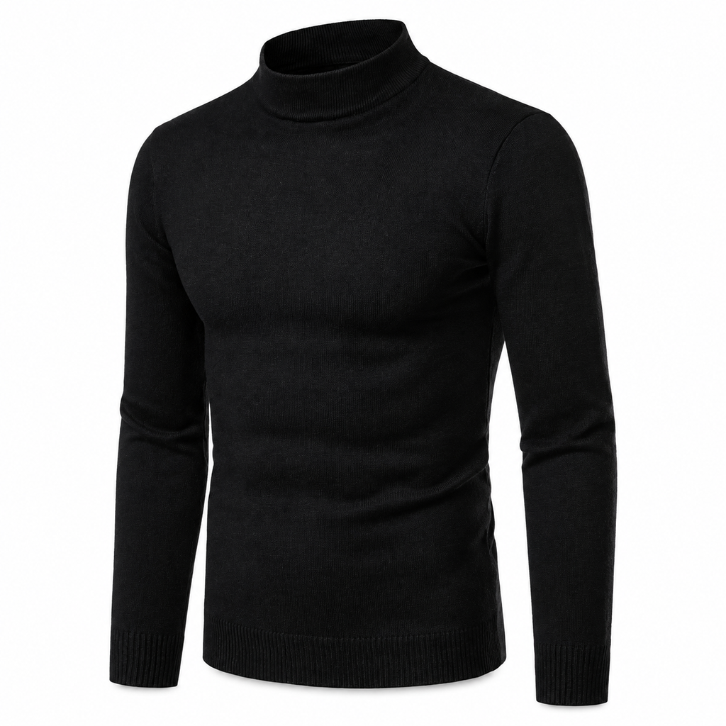 Pull en maille slim d'hiver pour homme