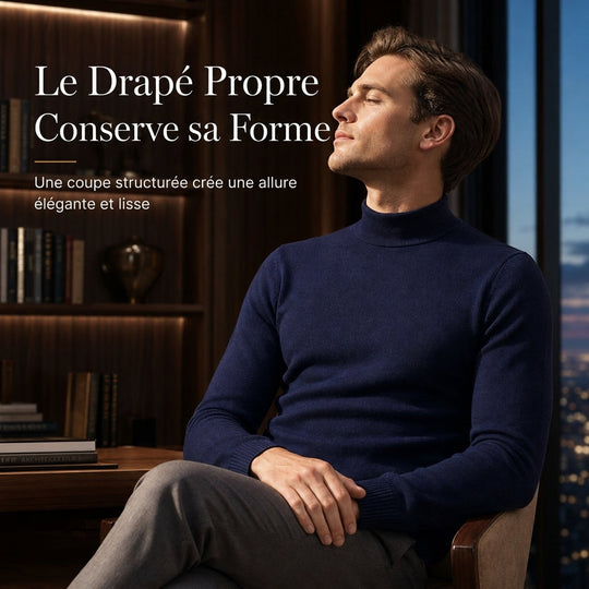 Pull en maille slim d'hiver pour homme