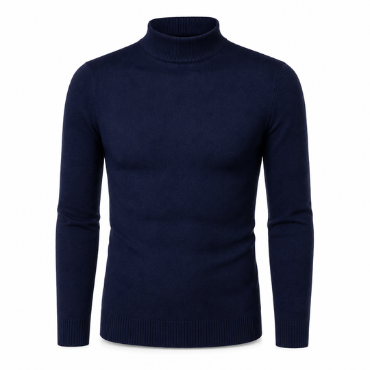 Pull en maille slim d'hiver pour homme