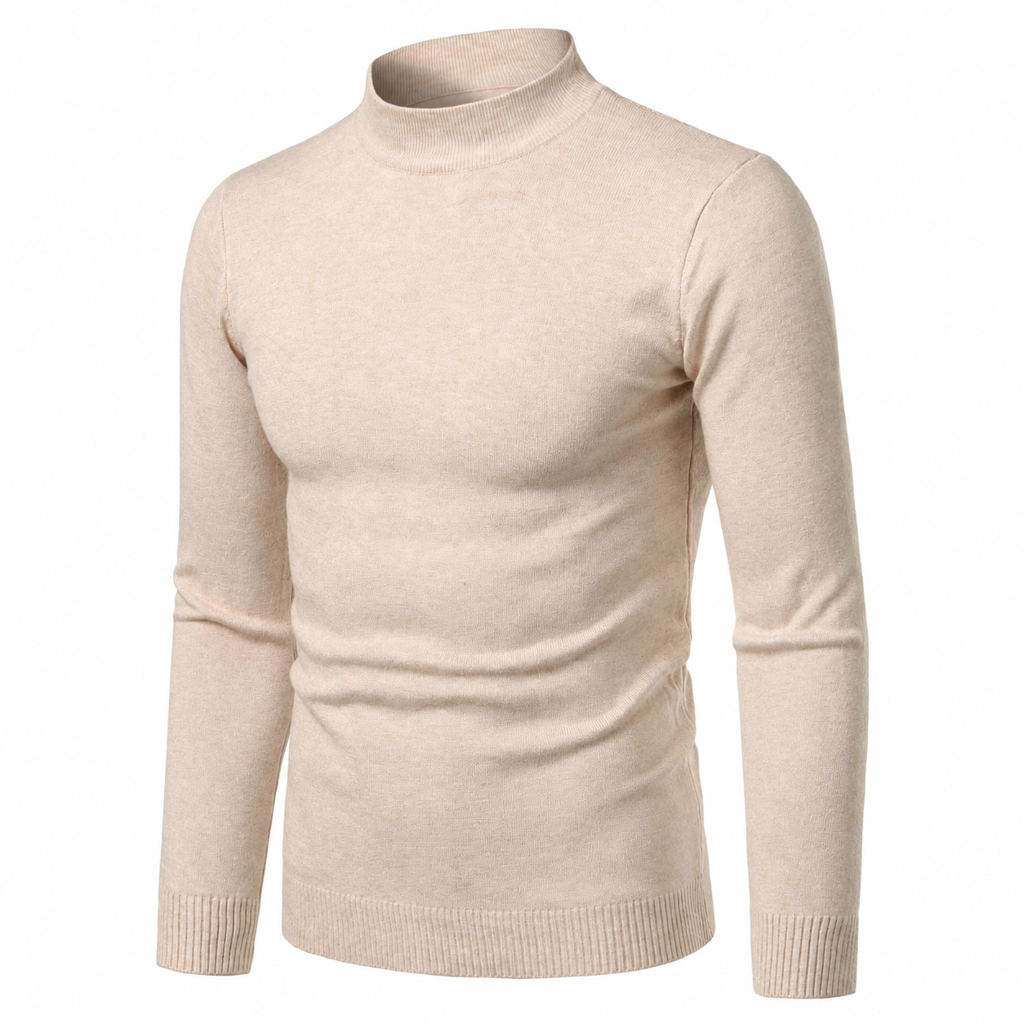 Pull en maille slim d'hiver pour homme