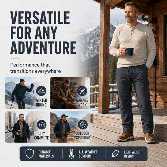 🔥 All-Day Warmth, Versatile Outdoor Comfort | Unisex Winter Outdoor Cozy Thermal Pants