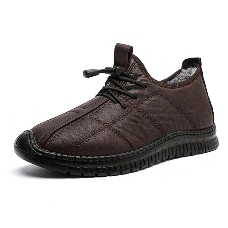 👟 Toasty Plush Comfort, Steady Secure Stride | Men's Plush-Lined Non-Slip Walking Shoes