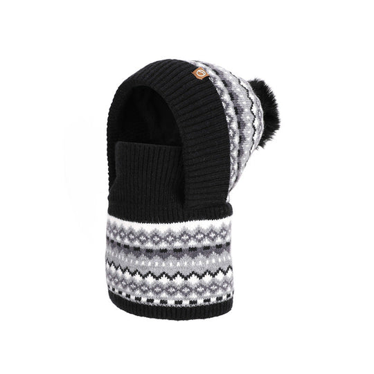 Cagoule thermique coupe-vent d'hiver pour enfants