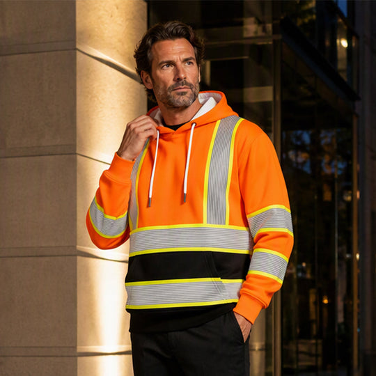 ✨ Hoodie pour homme à imprimé inspiré haute visibilité : facile à porter au quotidien 🧥