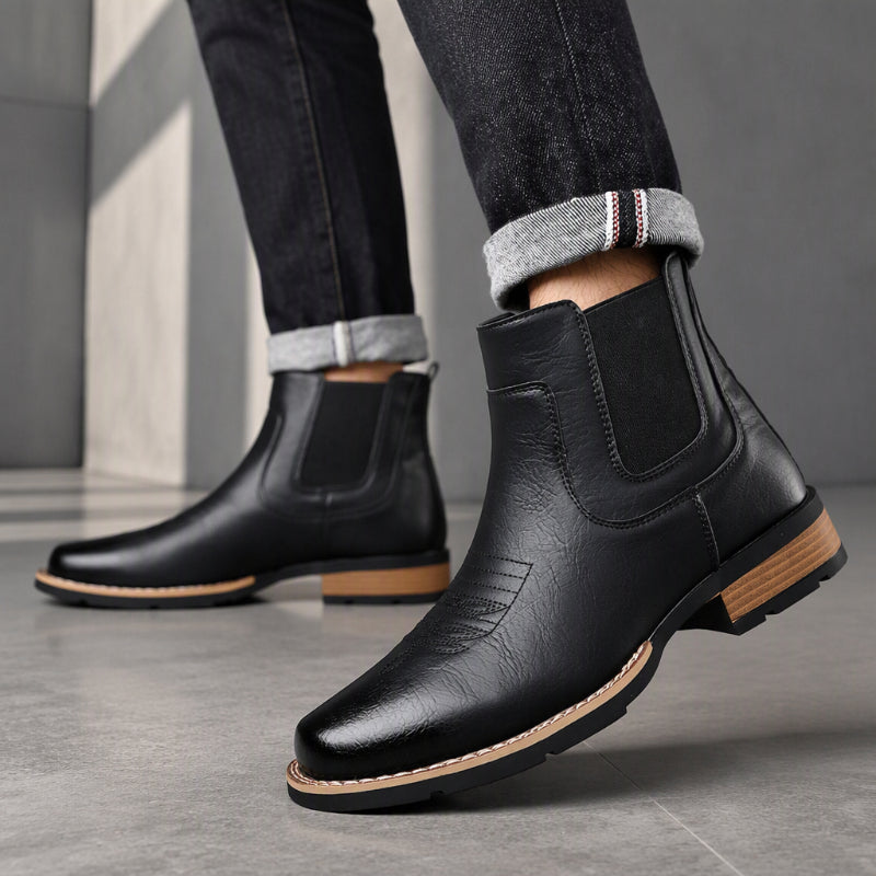 Bottes Chelsea Vintage À Enfiler Pour Homme