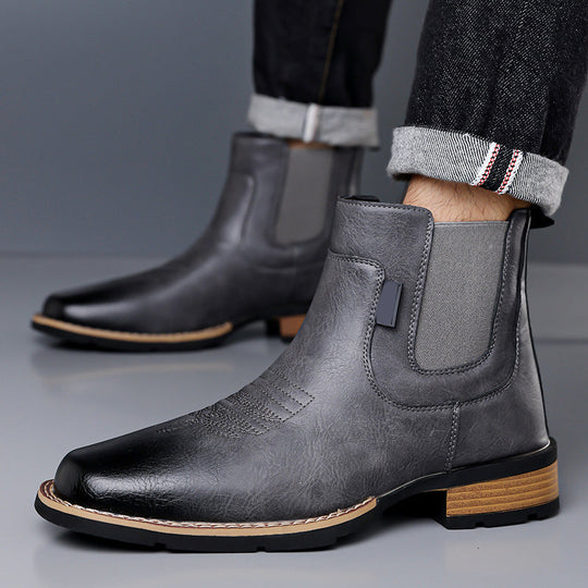Bottes Chelsea Vintage À Enfiler Pour Homme