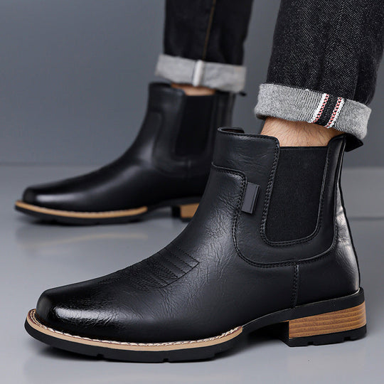 Bottes Chelsea Vintage À Enfiler Pour Homme