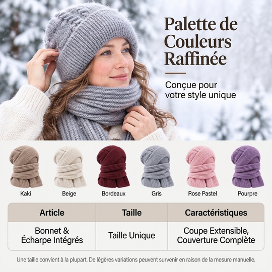 Écharpe à capuche chaude d'hiver pour femmes