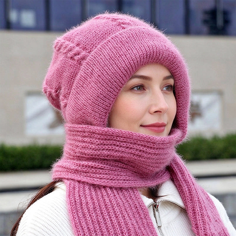 Écharpe à capuche chaude d'hiver pour femmes