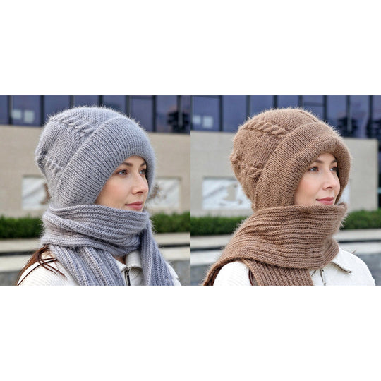 Écharpe à capuche chaude d'hiver pour femmes
