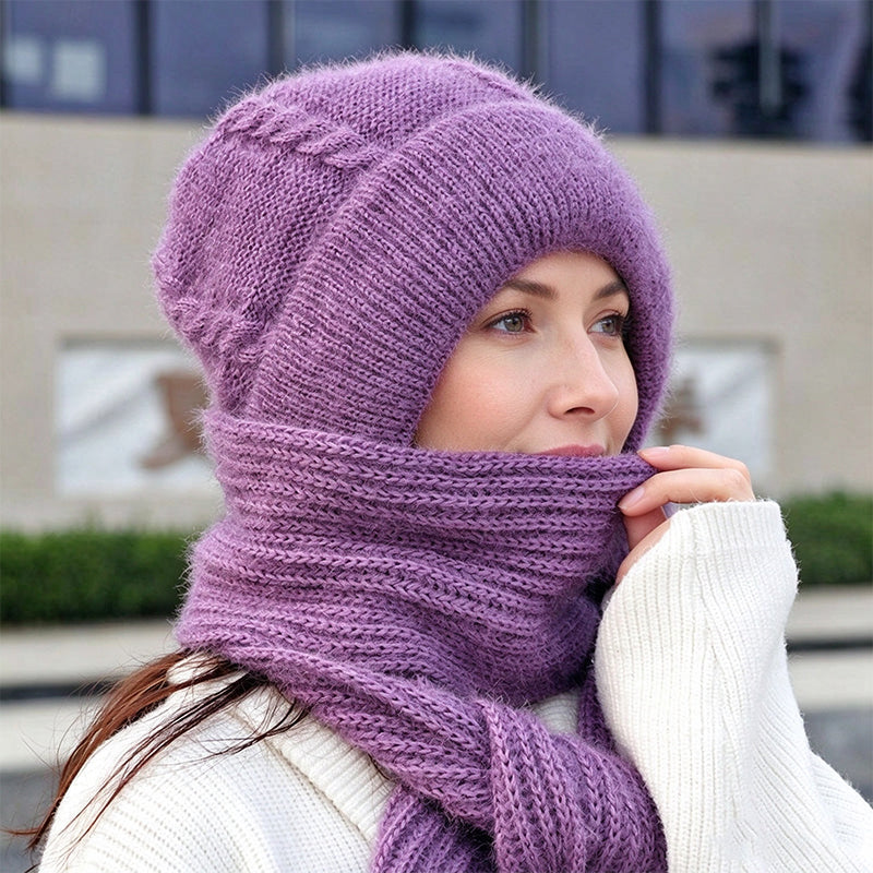Écharpe à capuche chaude d'hiver pour femmes